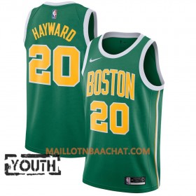 Maillot NBA Boston Celtics Gordon Hayward 20 2018-19 Nike Vert Swingman - Enfant